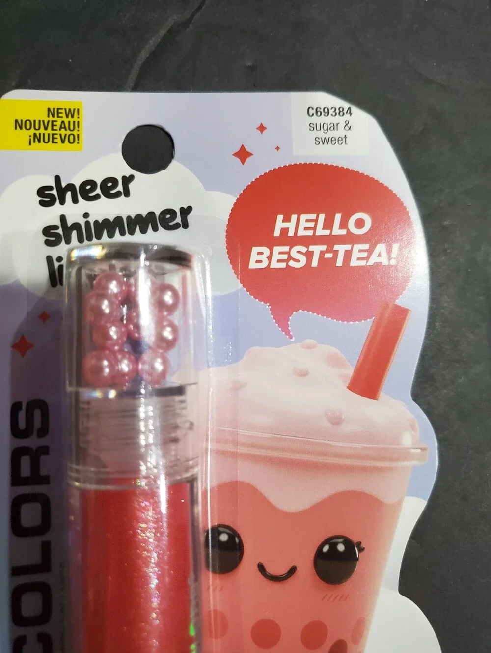 4pack bobba tea inspired sheer shimmer lipgloss set brand new